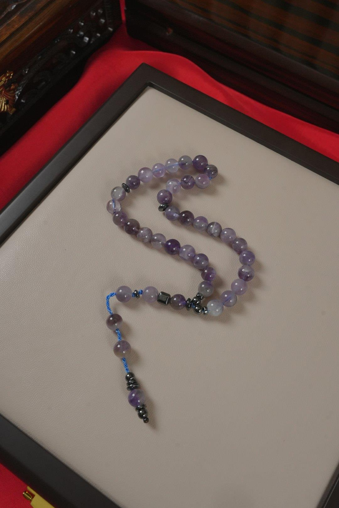 Orjinal Doğal Ametist Taşı Tesbih