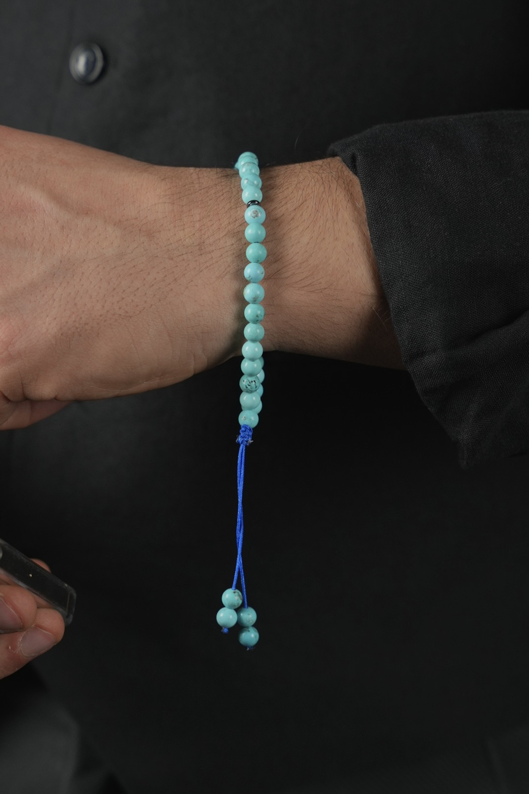 Orjinal Doğal Firuze Taşı 33lü Bileklik Tesbih