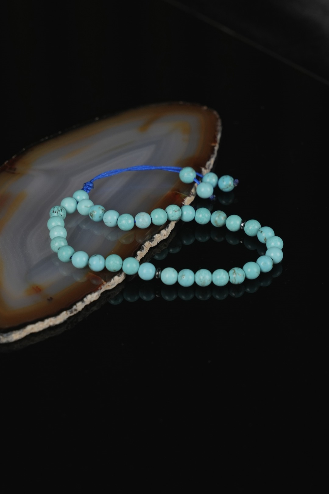 Orjinal Doğal Firuze Taşı 33lü Bileklik Tesbih