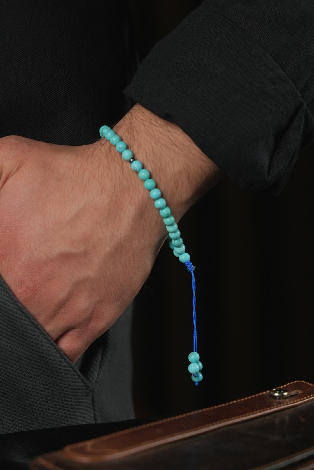 Orjinal Doğal Firuze Taşı 33lü Bileklik Tesbih