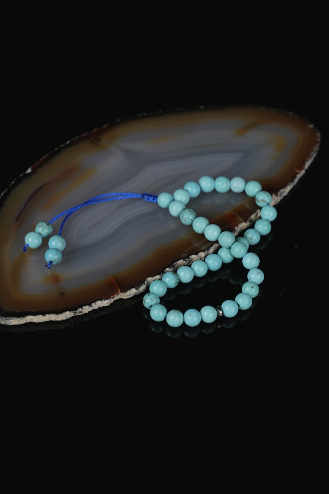 Orjinal Doğal Firuze Taşı 33lü Bileklik Tesbih