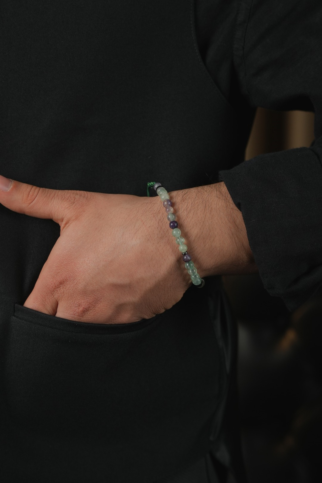 Orjinal Doğal Florit Taşı 33lü Bileklik Tesbih