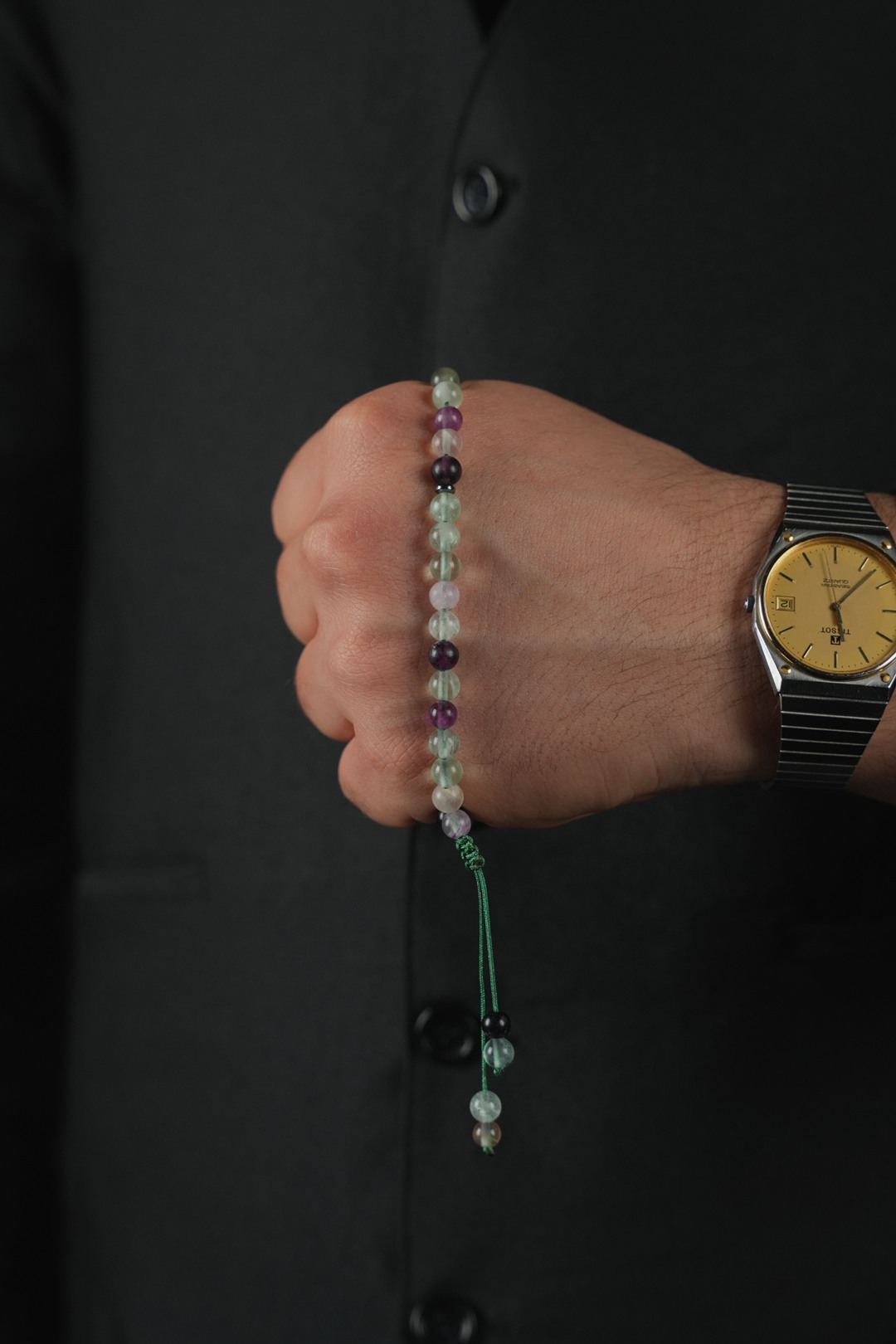 Orjinal Doğal Florit Taşı 33lü Bileklik Tesbih