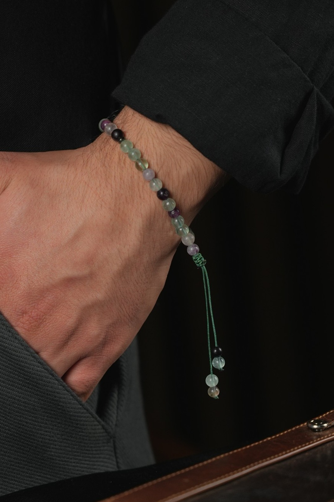 Orjinal Doğal Florit Taşı 33lü Bileklik Tesbih