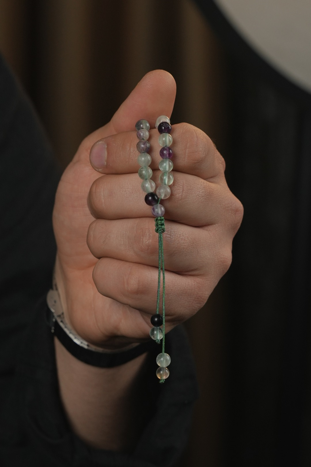 Orjinal Doğal Florit Taşı 33lü Bileklik Tesbih