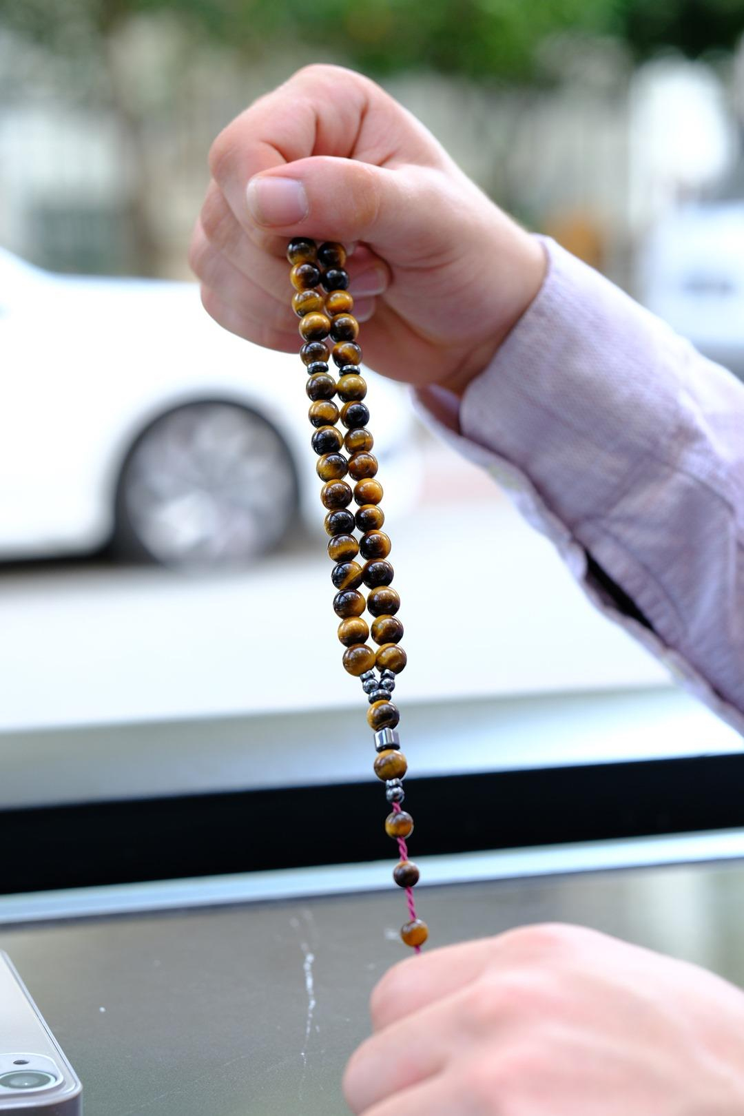 Orjinal Doğal Kaplan Gözü Tesbih