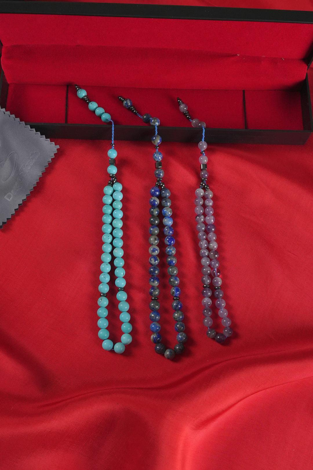 Orjinal Doğal Lapis Lazuli Taşı Tesbih