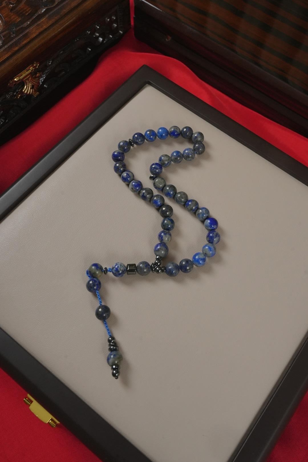 Orjinal Doğal Lapis Lazuli Taşı Tesbih