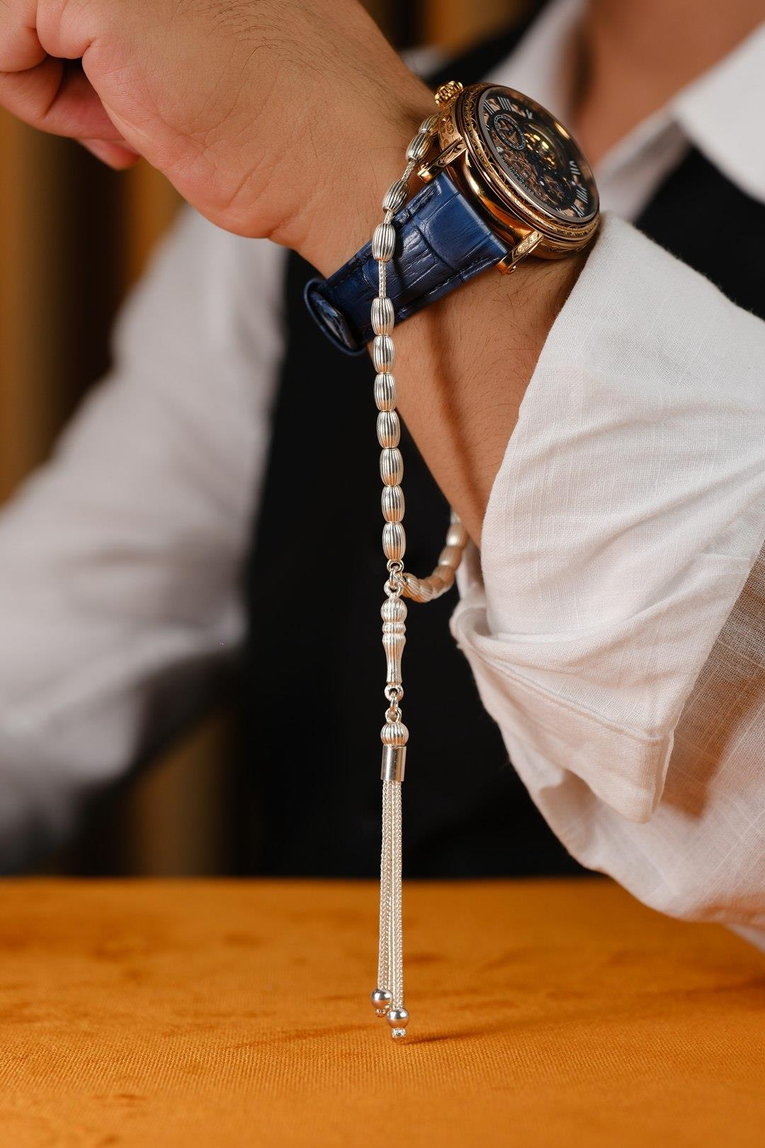 Özel Tasarım Beyzi Model 925 Ayar Gümüş Tesbih