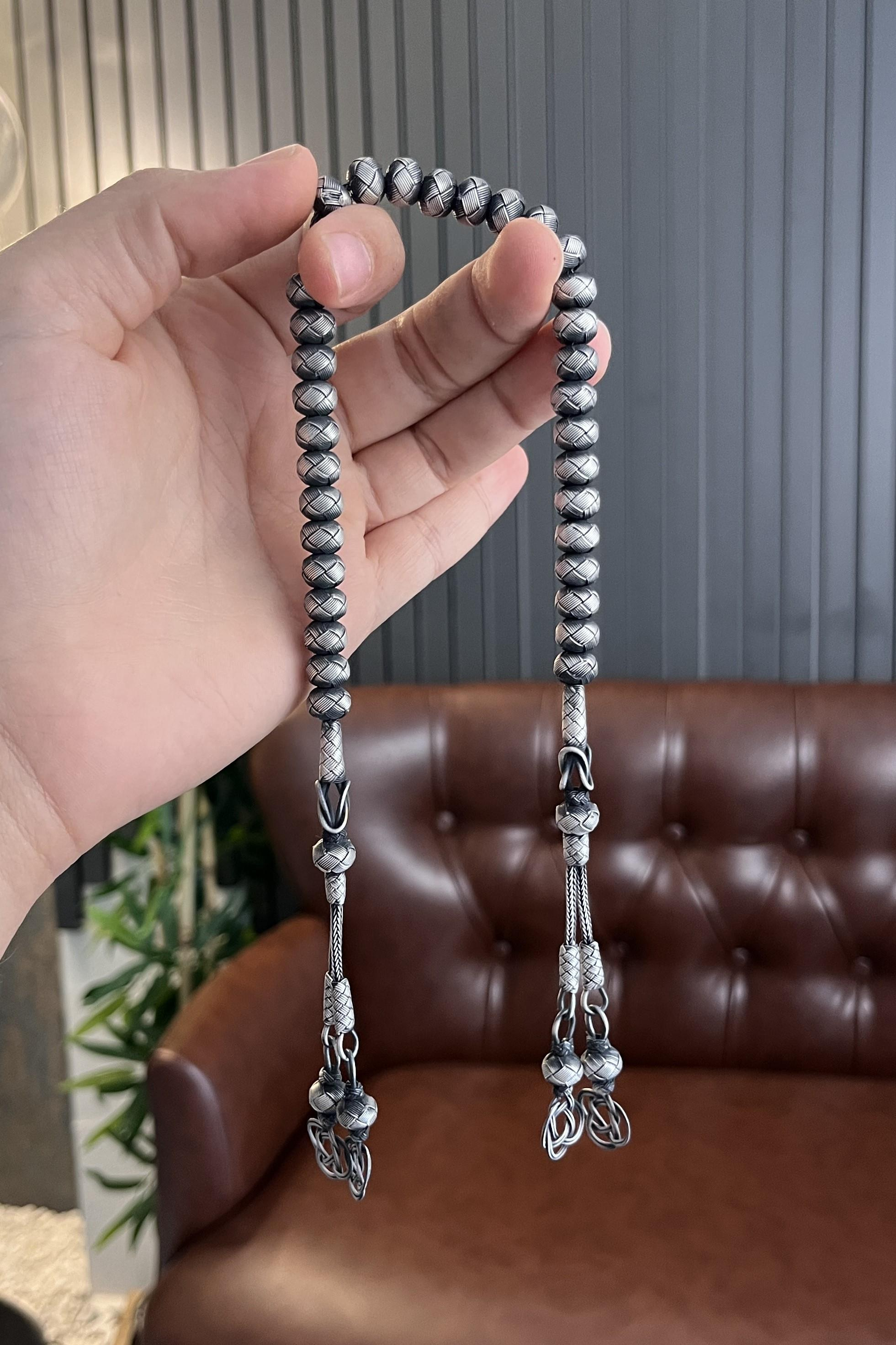 Özel Tasarım El Örmesi 33Lü Zaza Tesbih Kazaziye