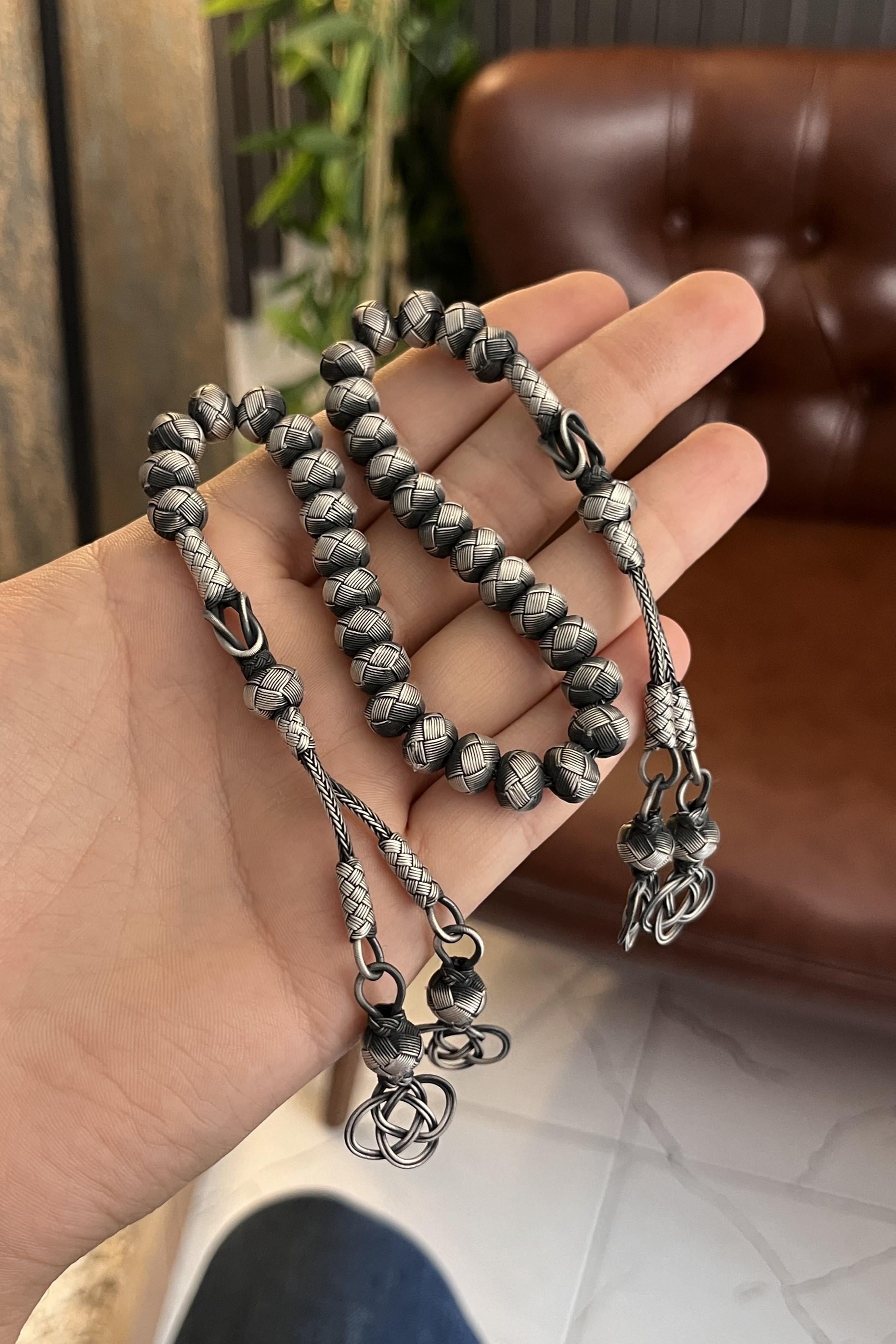 Özel Tasarım El Örmesi 33Lü Zaza Tesbih Kazaziye