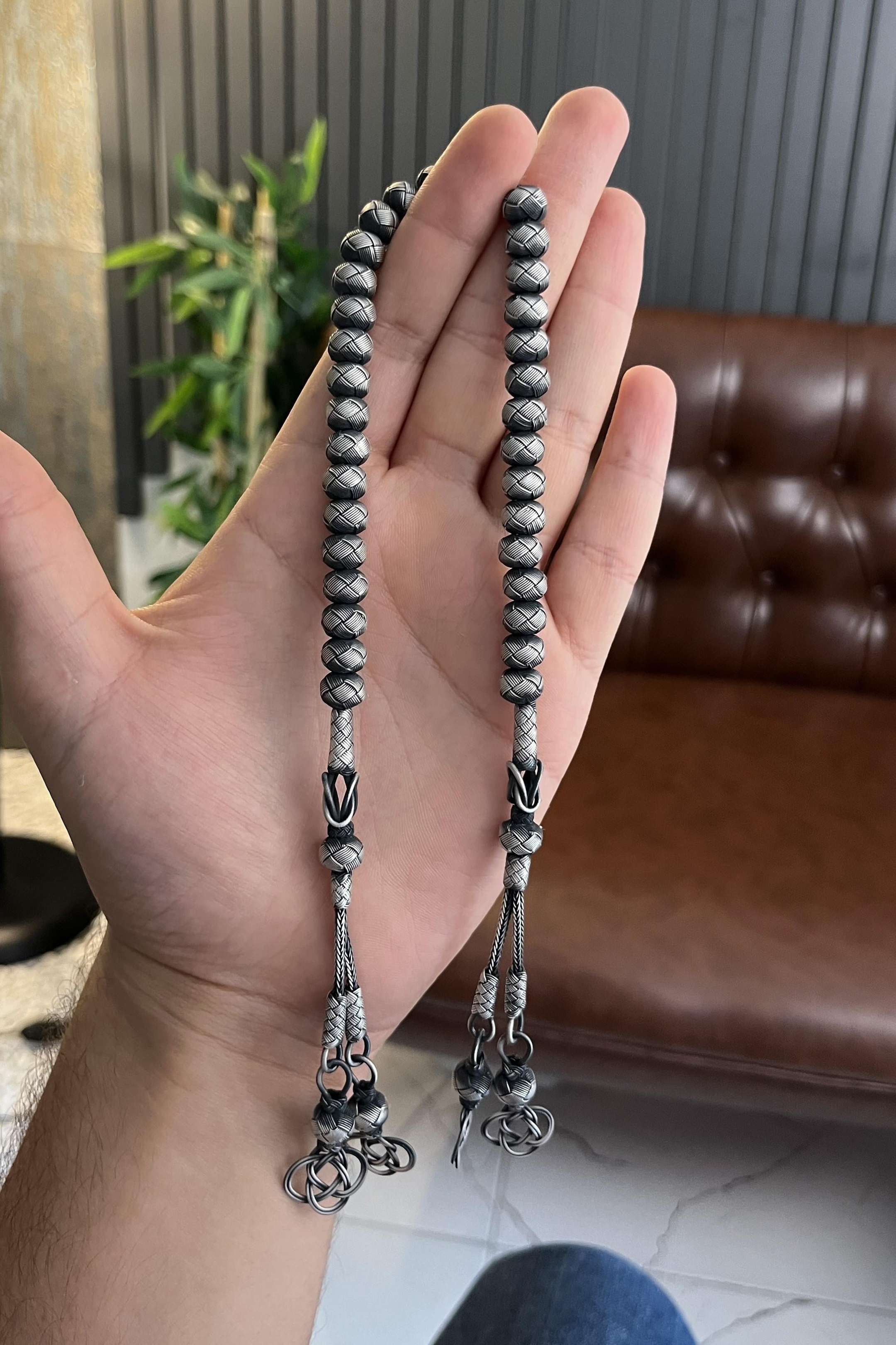 Özel Tasarım El Örmesi 33Lü Zaza Tesbih Kazaziye