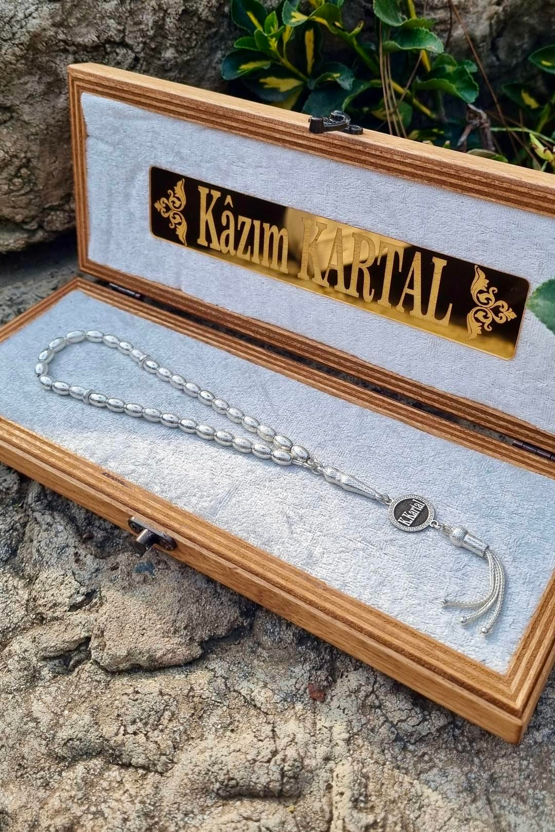 Sevdiklerinize Özel İsimli Gümüş Bilek Boy Basic Tesbih 