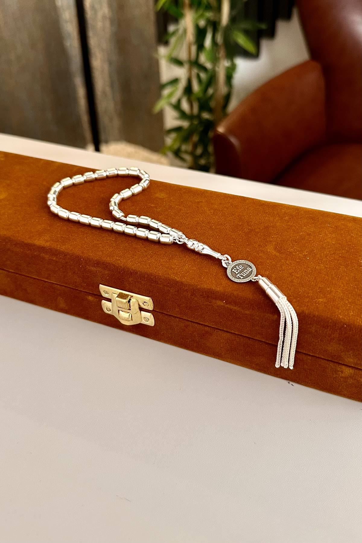 Sevdiklerinize Özel İsimli Gümüş Bilek Boy Tesbih 