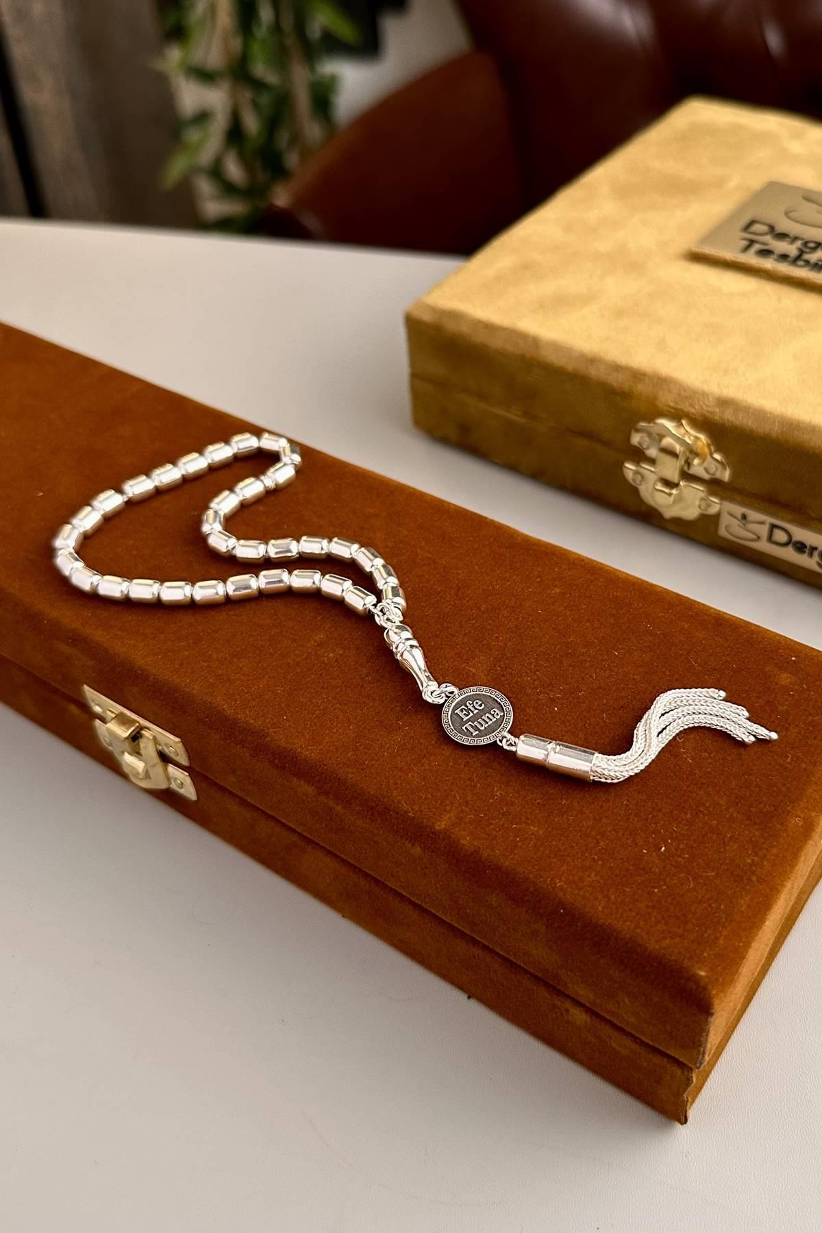 Sevdiklerinize Özel İsimli Gümüş Bilek Boy Tesbih 