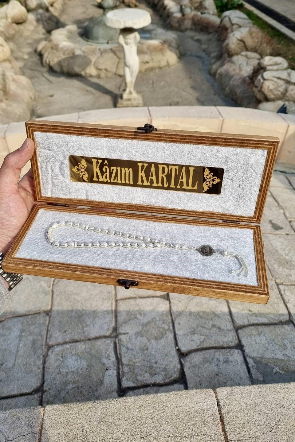 Sevdiklerinize Özel İsimli Gümüş Bilek Boy Basic Tesbih 