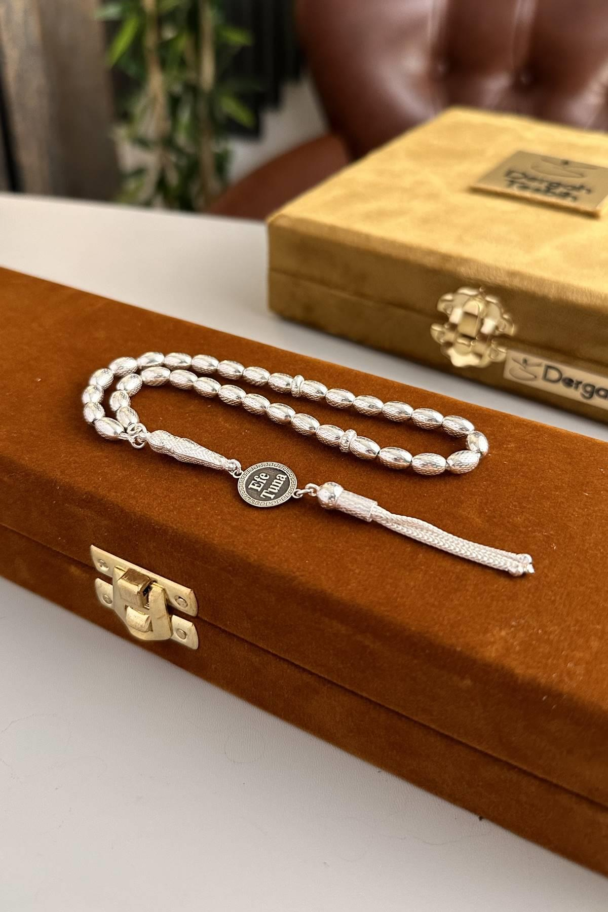 Sevdiklerinize Özel İsimli Gümüş Bilek Boy Basic Tesbih 