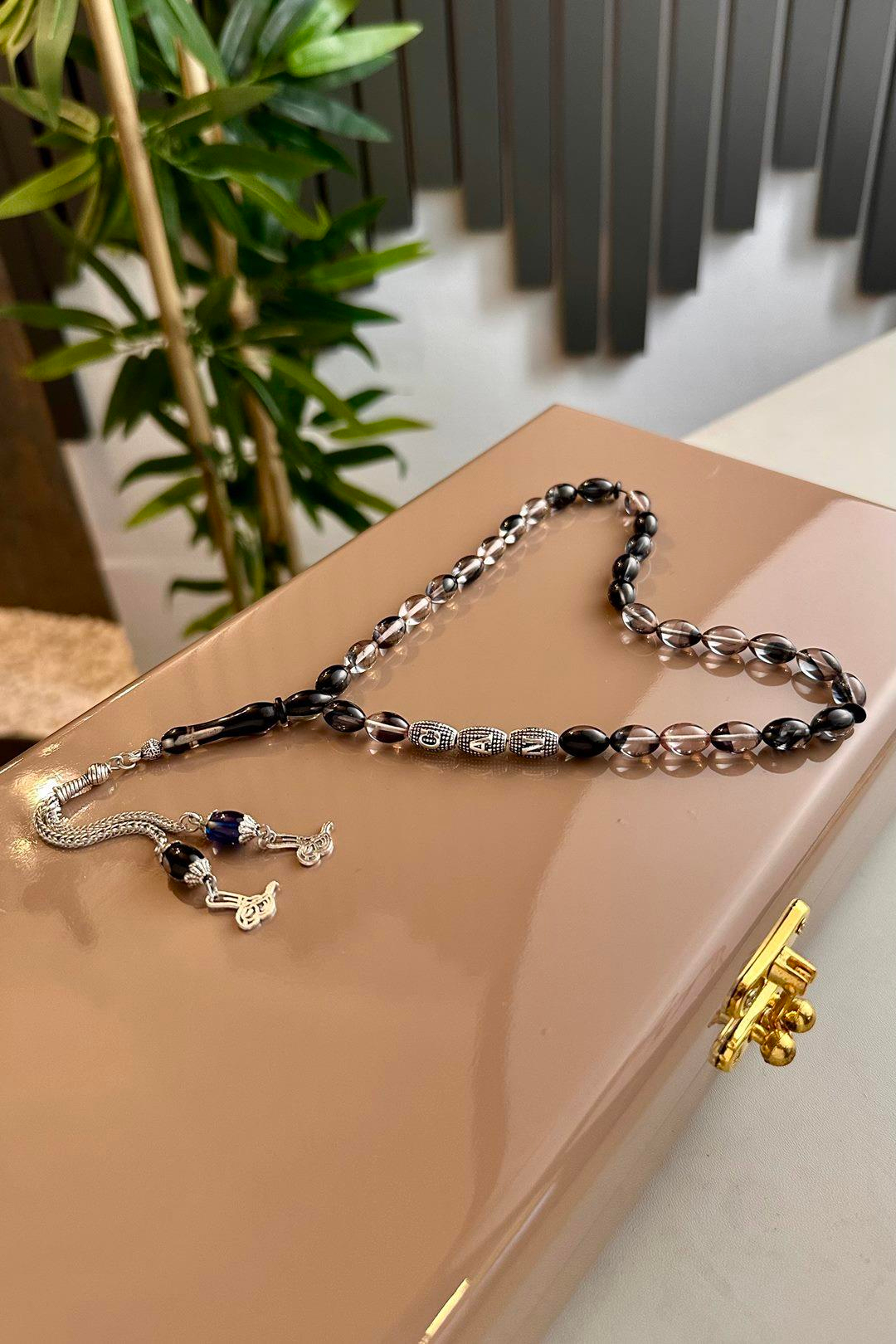 Sevdiklerinize Özel Metal İsimli Tasarım Hareli Alman Sıkma Tesbih 