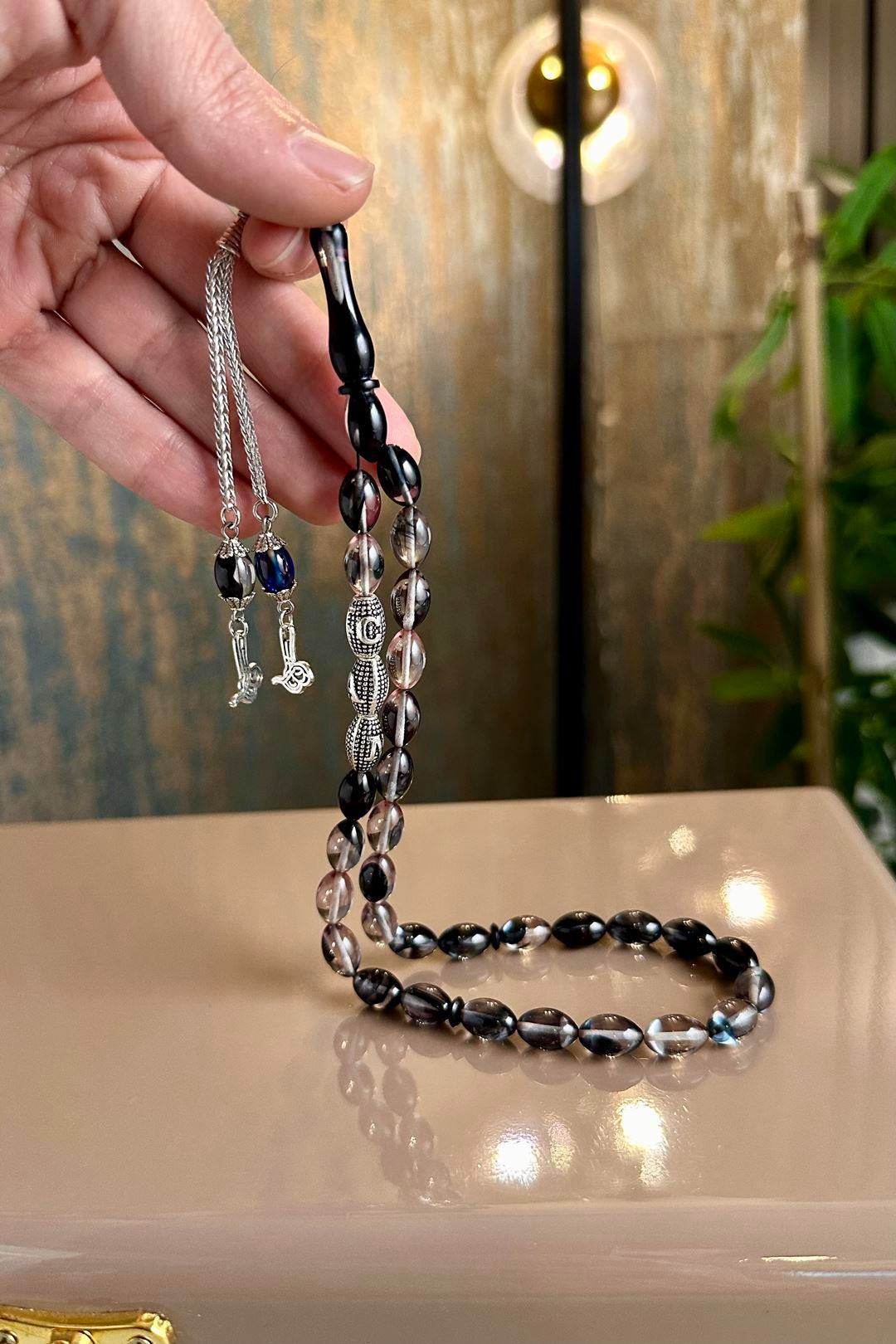 Sevdiklerinize Özel Metal İsimli Tasarım Hareli Alman Sıkma Tesbih 