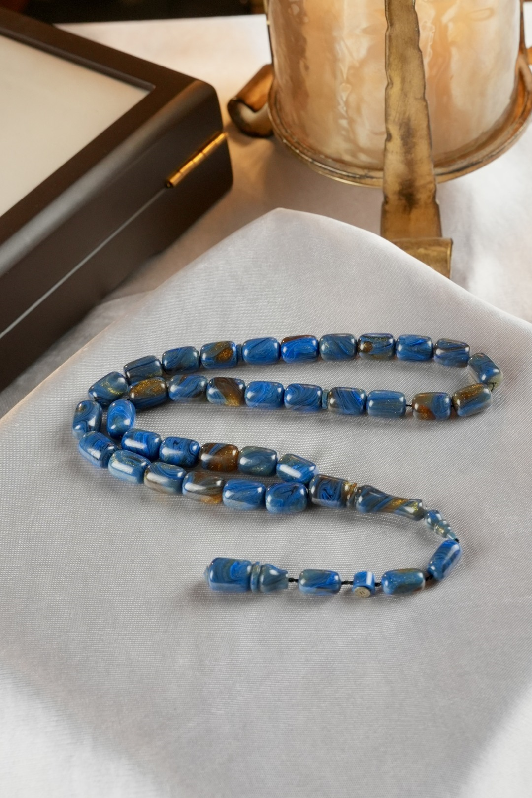 Sistemli Tasarım Multi Color Ateş-i Sıkma Kehribar Tesbih 