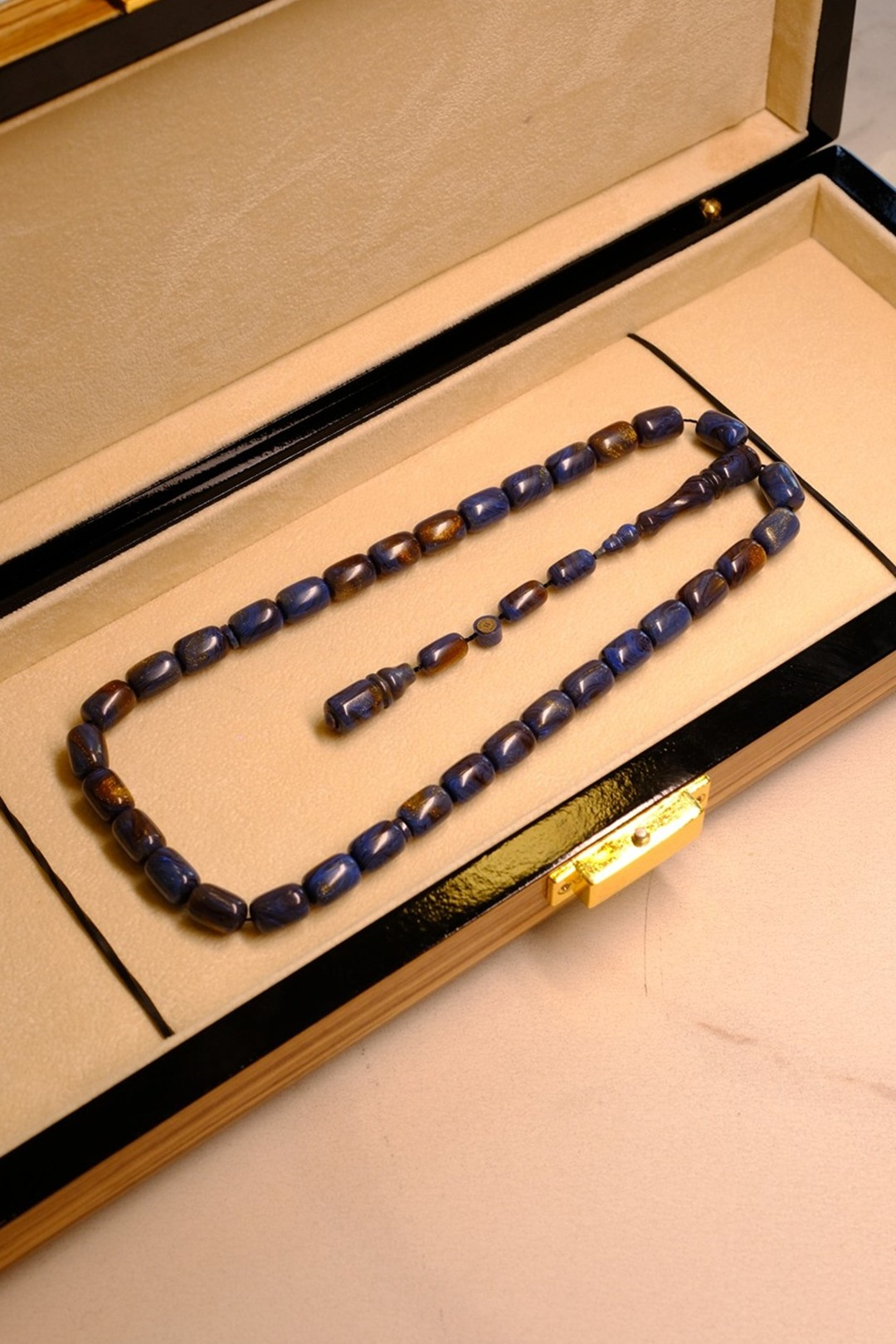 Sistemli Tasarım Multi Color Ateş-i Sıkma Kehribar Tesbih 