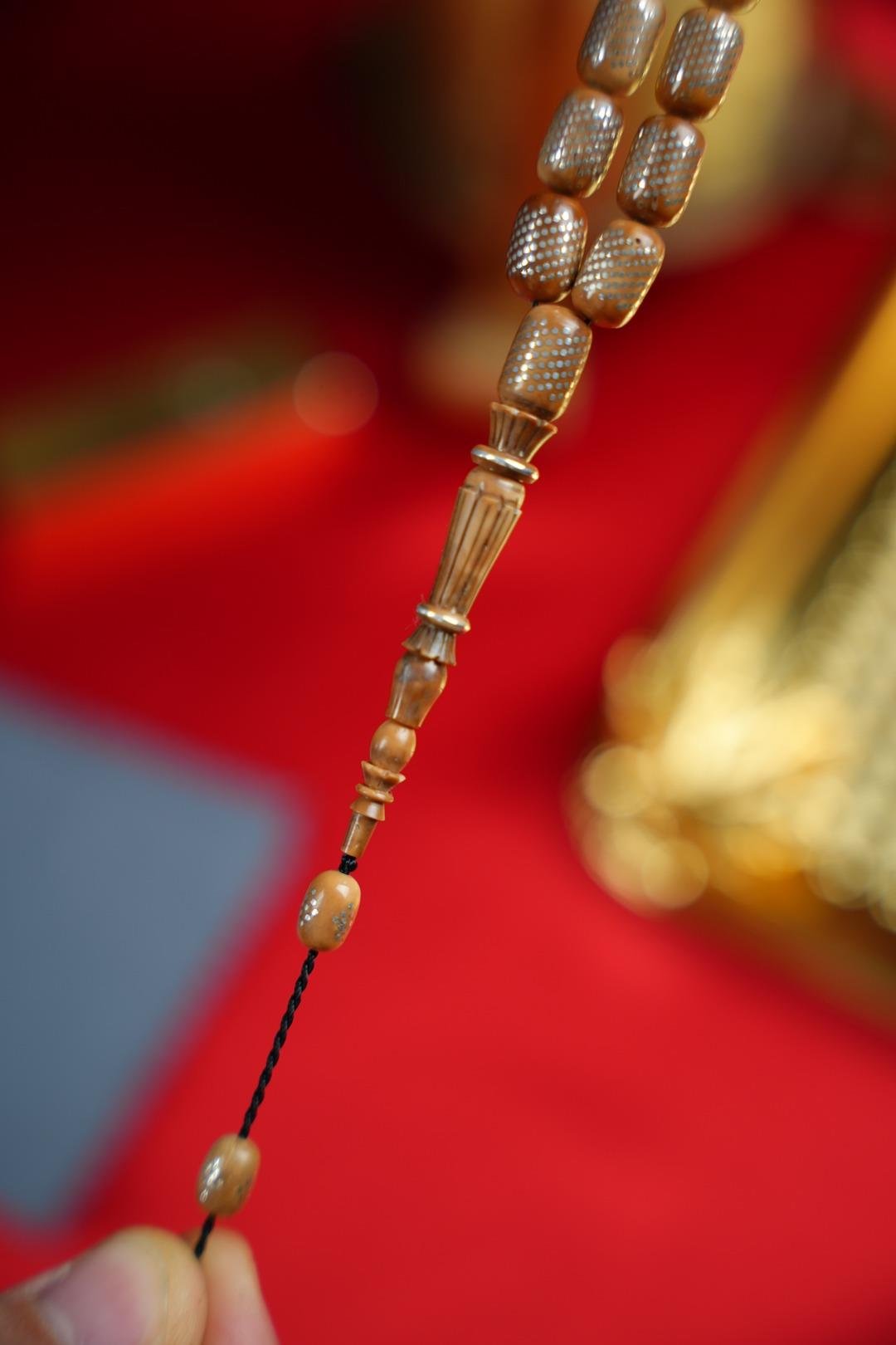 Şükrü Baba Premium Serisi Gümüş Çakım Sistemli Tasarım Kuka Tesbih