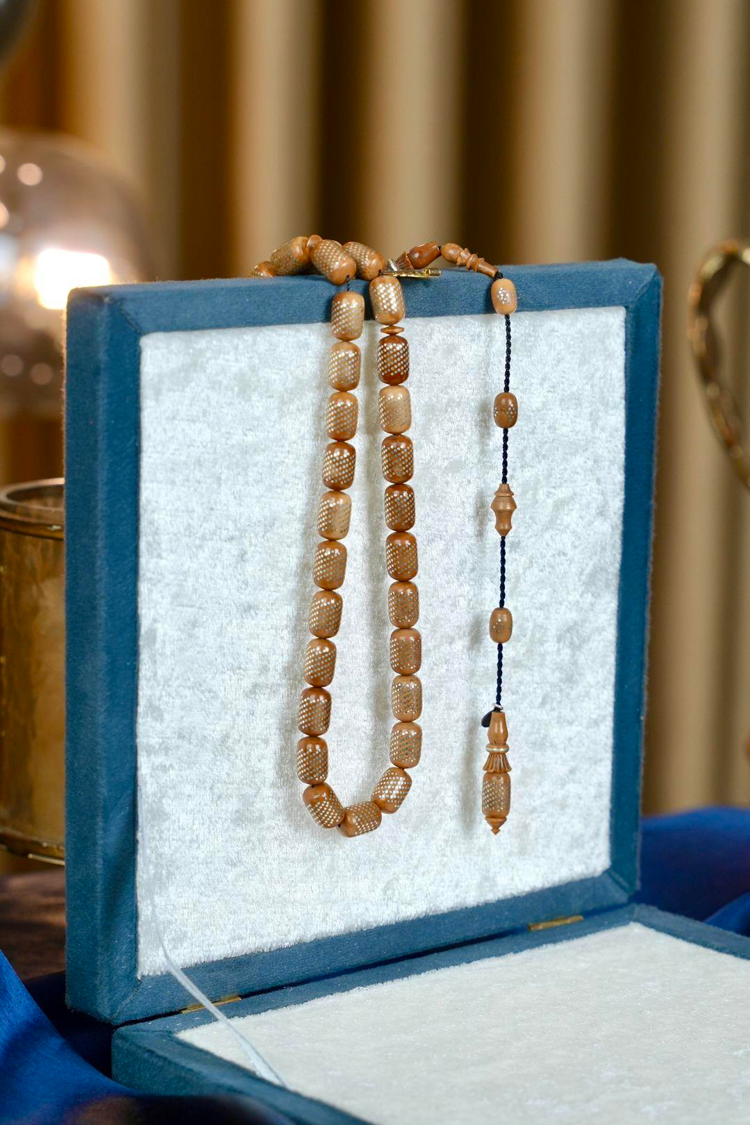 Şükrü Baba Premium Serisi Gümüş Çakım Sistemli Tasarım Kuka Tesbih