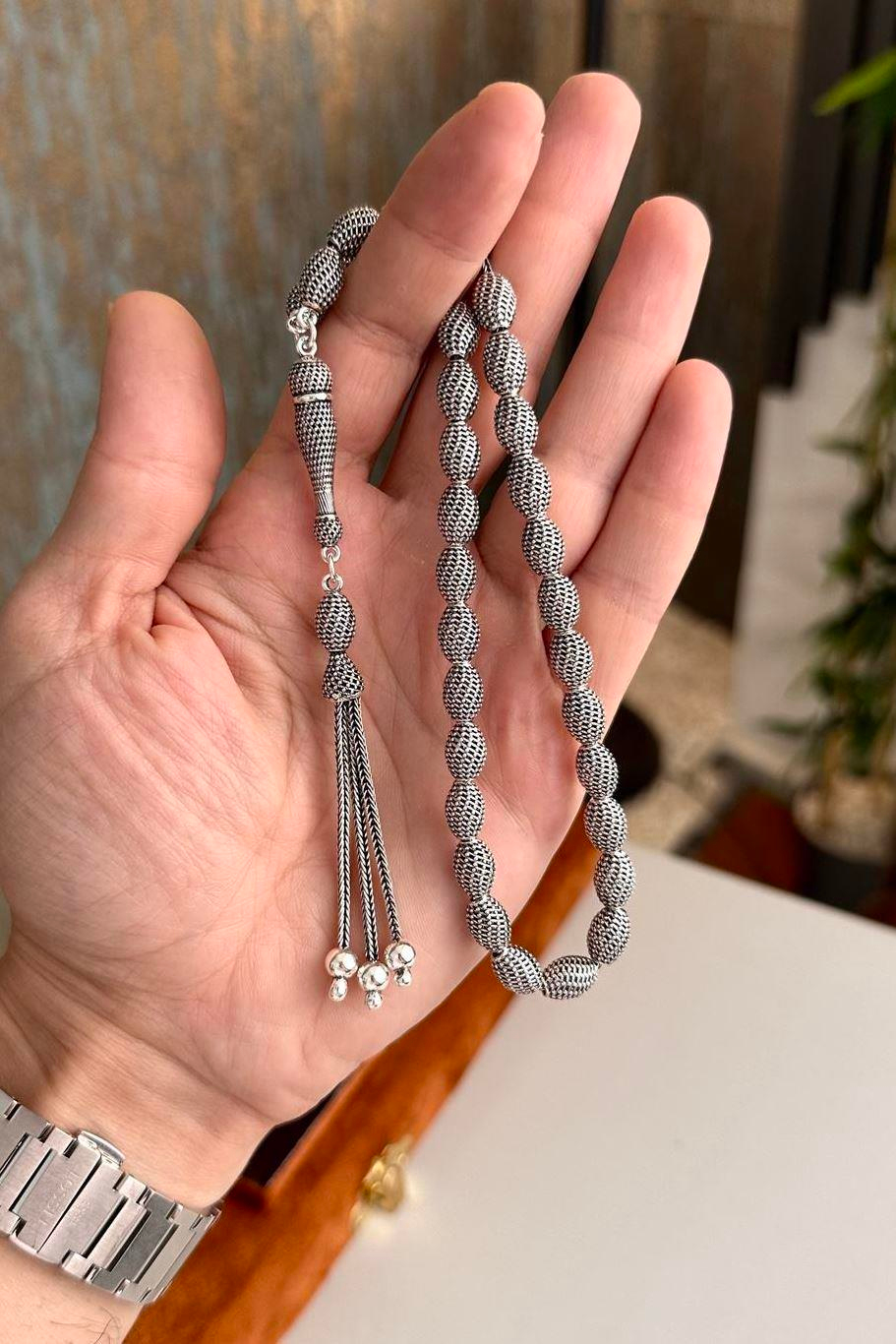 Telkari Racon Model 925 Ayar Gümüş Tesbih