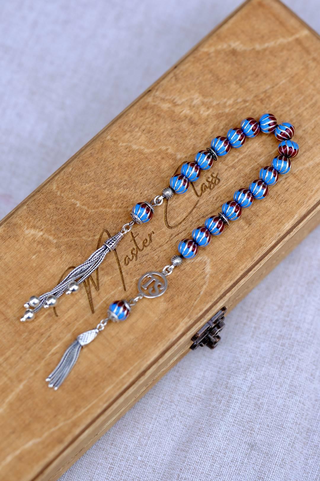 Trabzon Spor Full Gümüş Tasarım Zaza Tesbihi