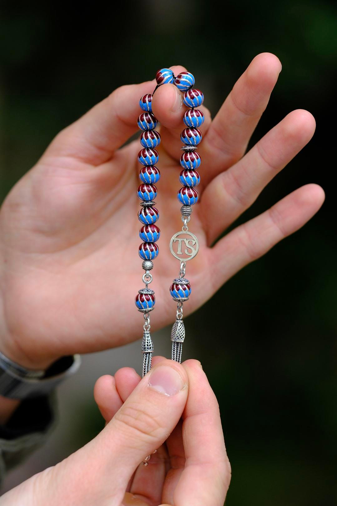 Trabzon Spor Full Gümüş Tasarım Zaza Tesbihi