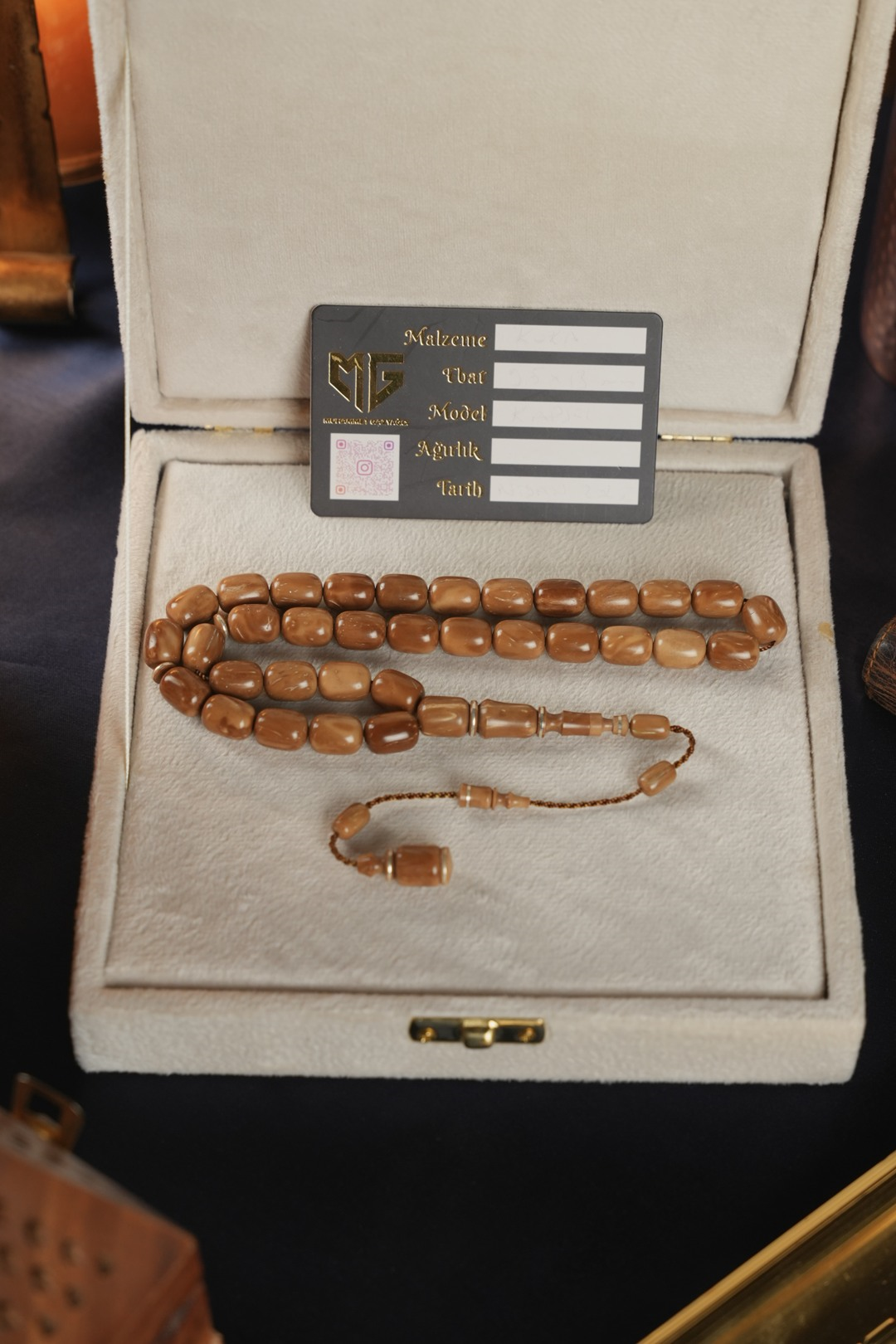 Üstad Muhammet Gazyağcı İşçilik Sistemli Tasarım Kapsül Model Kuka Tesbih