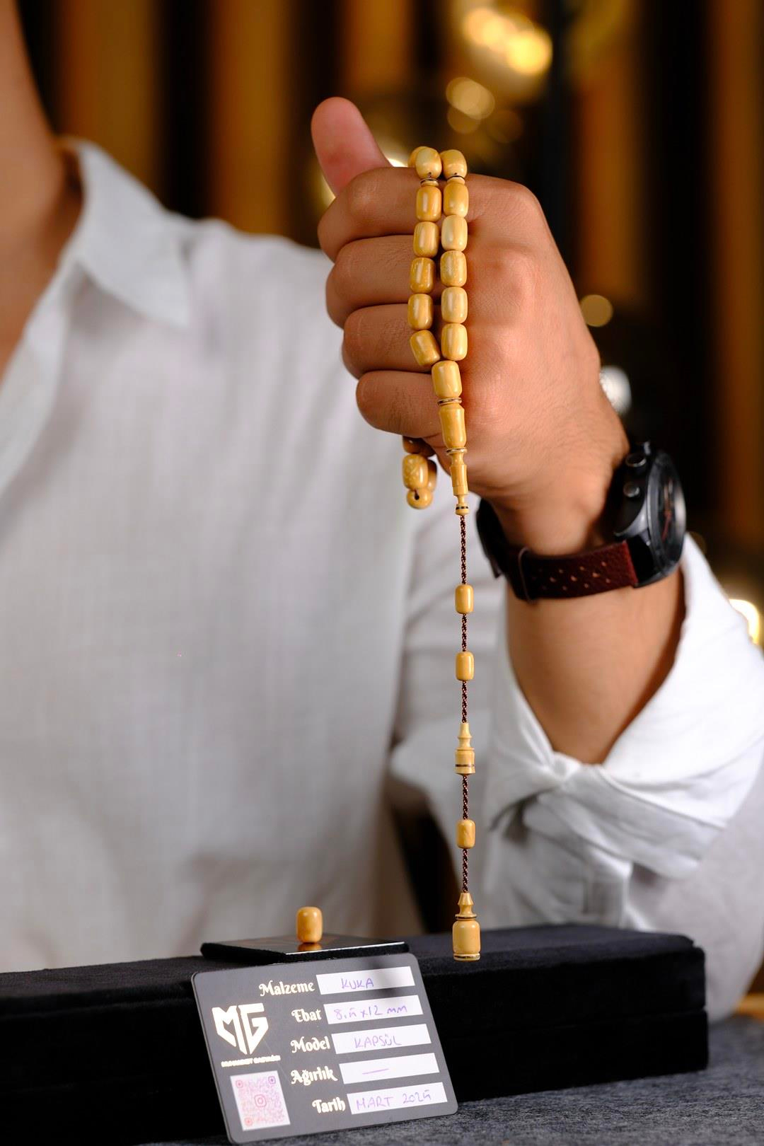 Üstad Muhammet Gazyağcı İşçilik Sistemli Tasarım Kapsül Model Saray Kuka Tesbih