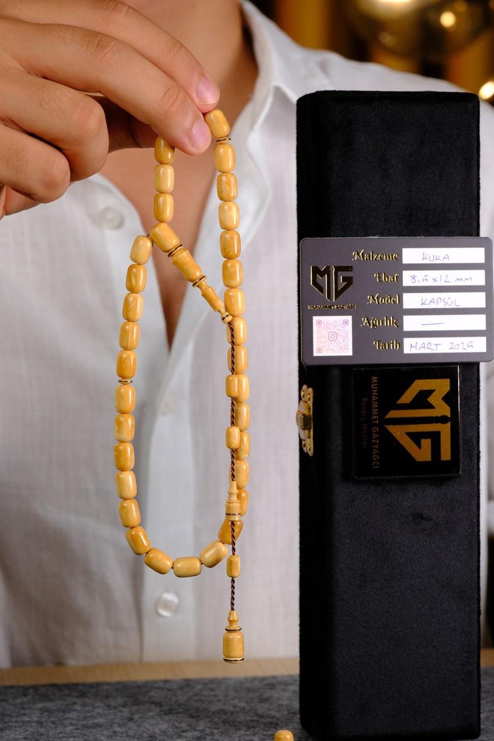 Üstad Muhammet Gazyağcı İşçilik Sistemli Tasarım Kapsül Model Saray Kuka Tesbih