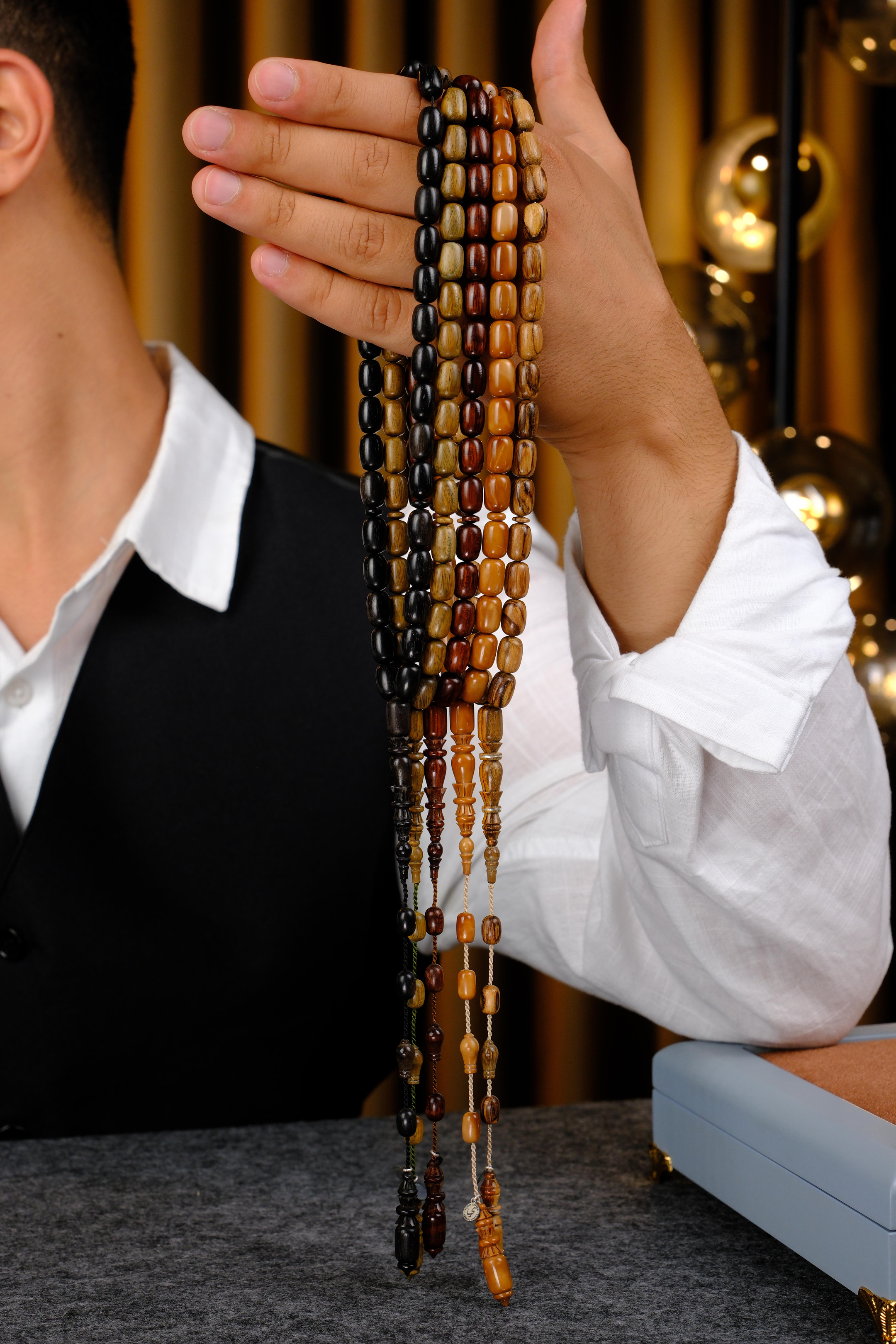 Üstad Yusuf Cevher Master 5li Set İşlemeli İmame Ağaç Serisi