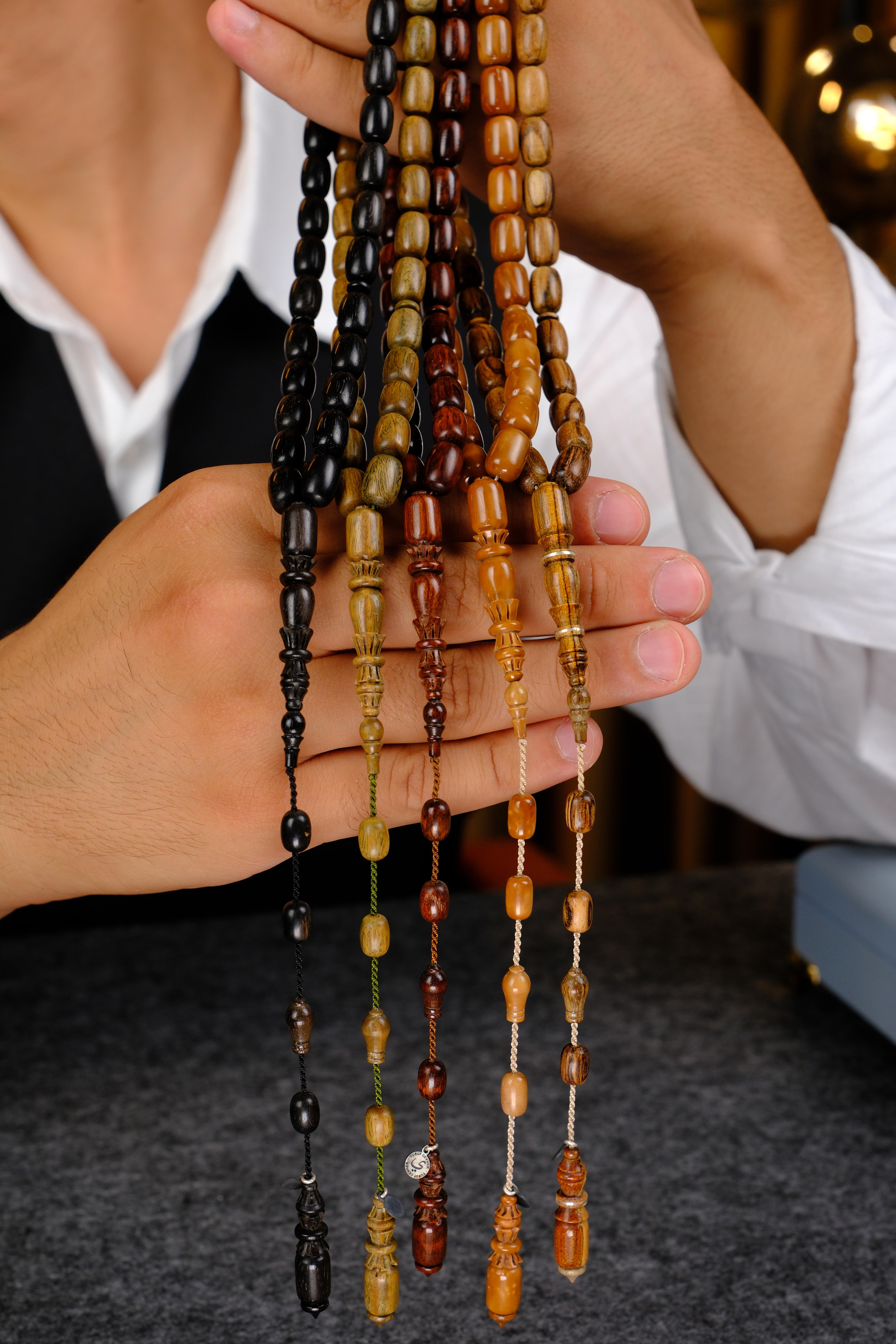 Üstad Yusuf Cevher Master 5li Set İşlemeli İmame Ağaç Serisi