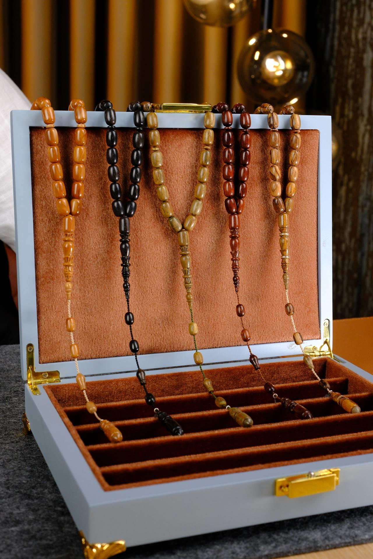 Üstad Yusuf Cevher Master 5li Set İşlemeli İmame Ağaç Serisi