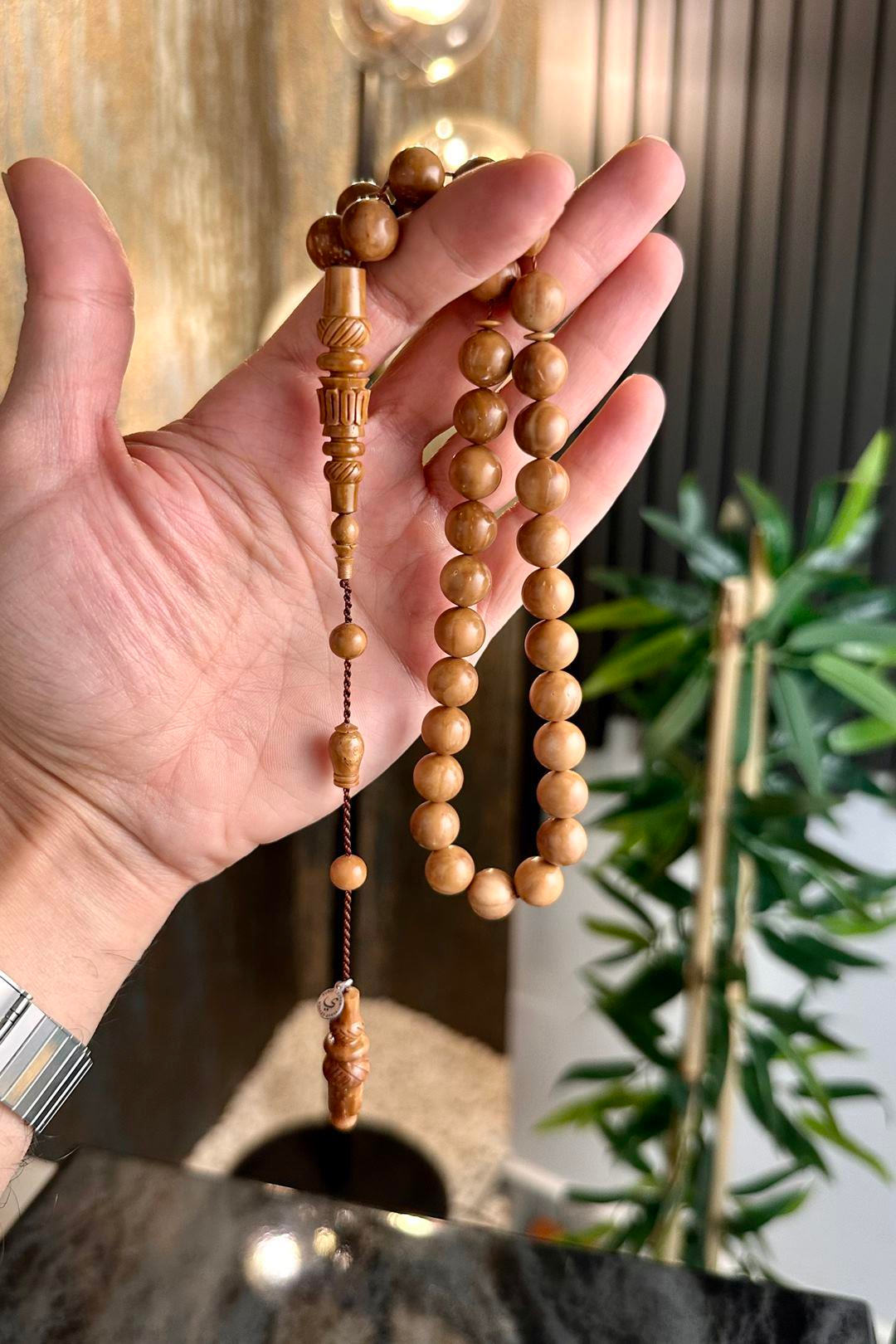 Üstad Yusuf Cevher Özel Oyma İmame Mevlevi  Kuka Tesbih 