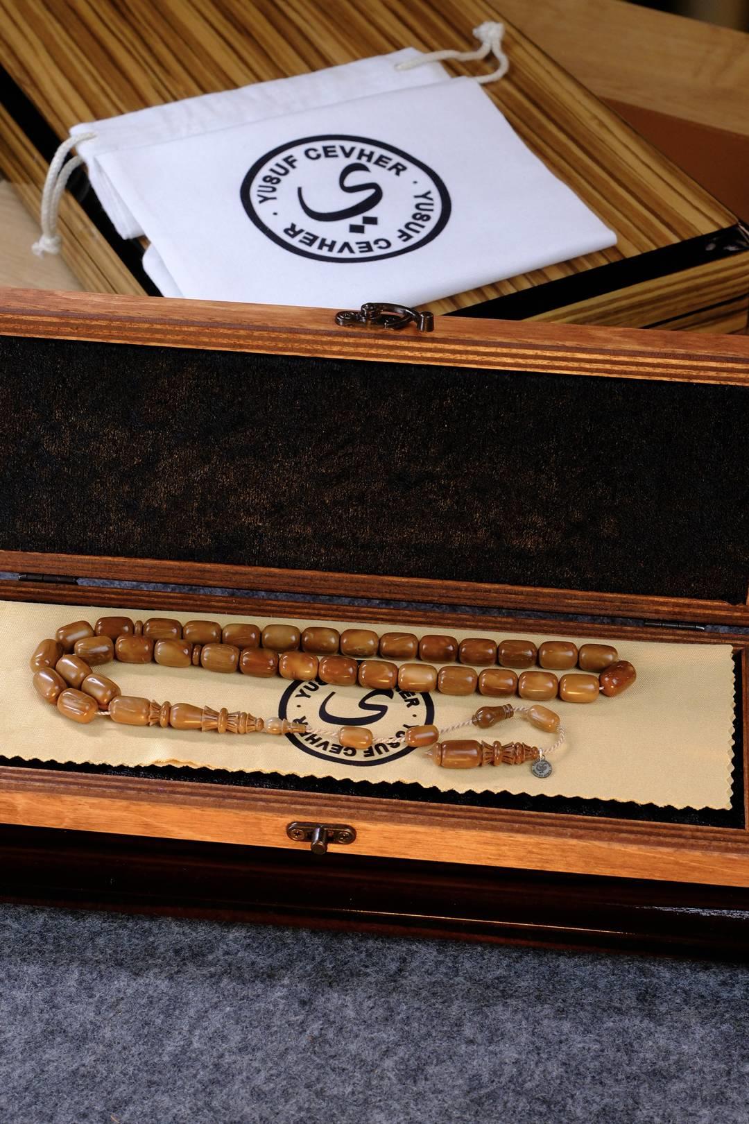 Üstad Yusuf Cevher Özel Oyma İmame Sistemli Tasarım Kuka Tesbih 