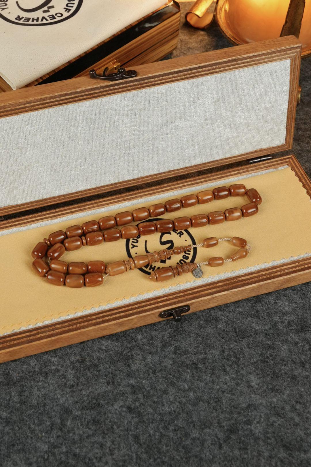 Üstad Yusuf Cevher Özel Oyma İmame Sistemli Tasarım Kuka Tesbih 