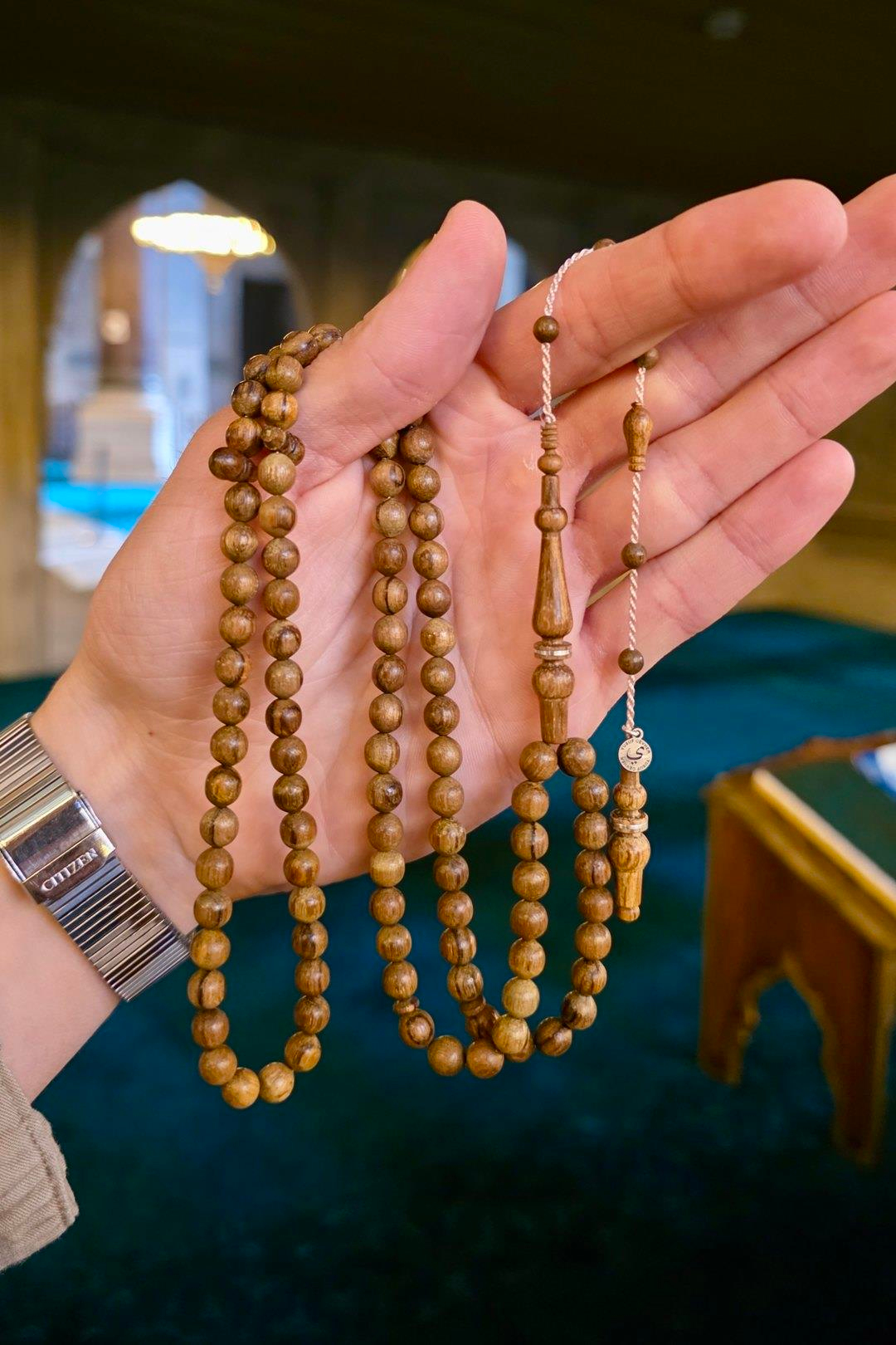 Yusuf Cevher Usta El işçiliği koleksiyonluk Öd Ağacı 99luk  Namaz Zikir Tesbihi