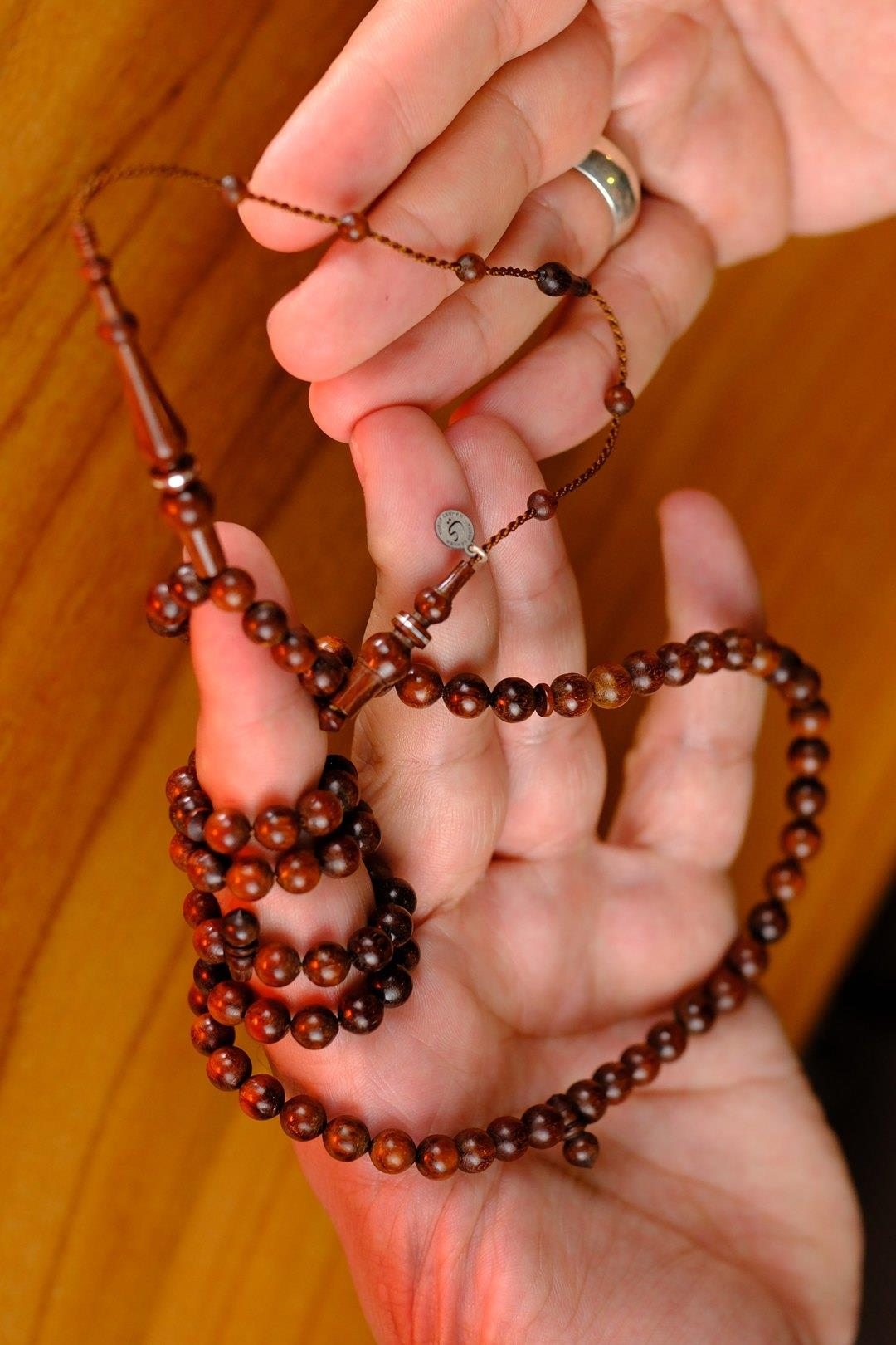 Yusuf Cevher Usta El işçiliği Koleksiyonluk Yılan Ağacı 99luk Namaz Zikir Tesbihi