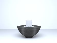 Krater Ateş Çukuru Siyah