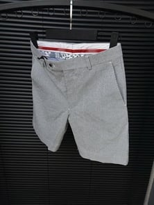 Dokuma Kareli Chino Şort