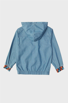 Nebbati Erkek Çocuk Denim Kapüşonlu Gömlek
