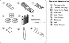 Janome 423S Standart Aksesuarlar