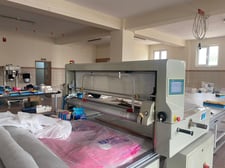 FDM 2. El Özbilim P2 Otomatik Tüp Kumaş Serim Makinesi + 8 Metre Masa