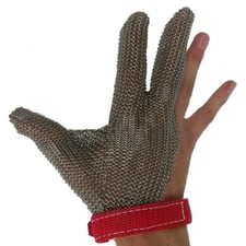 FDM Çelik Örgü Eldiven (3 Parmak)(M Beden)(%100 Paslanmaz)
