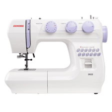 Janome 3022 Dikiş Makinesi | Uzatma Tablalı | Ev Tipi Dikiş Makinesi | Aile Tipi Dikiş Makinesi | İlik Dahil 23 Değişik Dikiş Ve Desen | 5mm Genişliğinde Zikzak Yapabilme | 4mm Dikiş Adım Ayarı