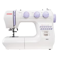 Janome 3022 Dikiş Makinesi | Uzatma Tablalı | Ev Tipi Dikiş Makinesi | Aile Tipi Dikiş Makinesi | İlik Dahil 23 Değişik Dikiş Ve Desen | 5mm Genişliğinde Zikzak Yapabilme | 4mm Dikiş Adım Ayarı