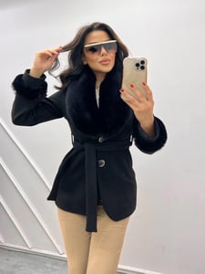 Felicita Kürklü Kısa Kaban